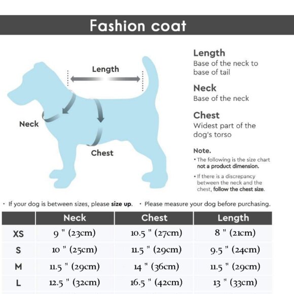 Gold XS Puppy Thick Soft Warm Winter Waterproof Pet/Dog Fleece Lined‎ Puff Coat - Picture 4 of 4